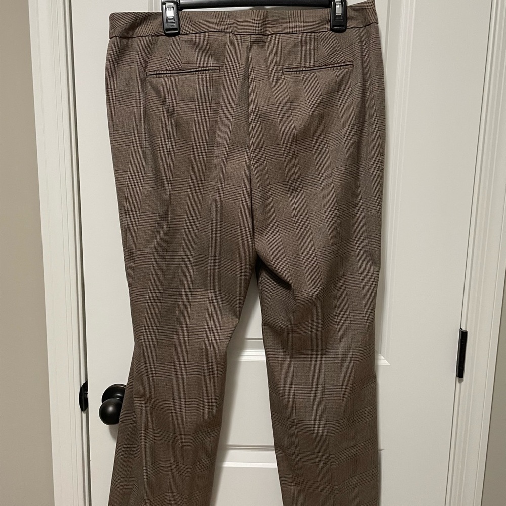 Talbots Brown Striped Slacks - Picture 3 of 5